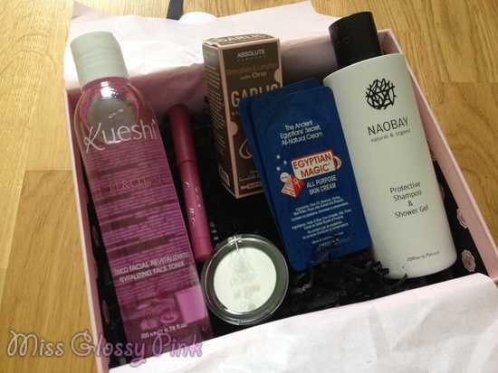 contenu glossybox mars 2015